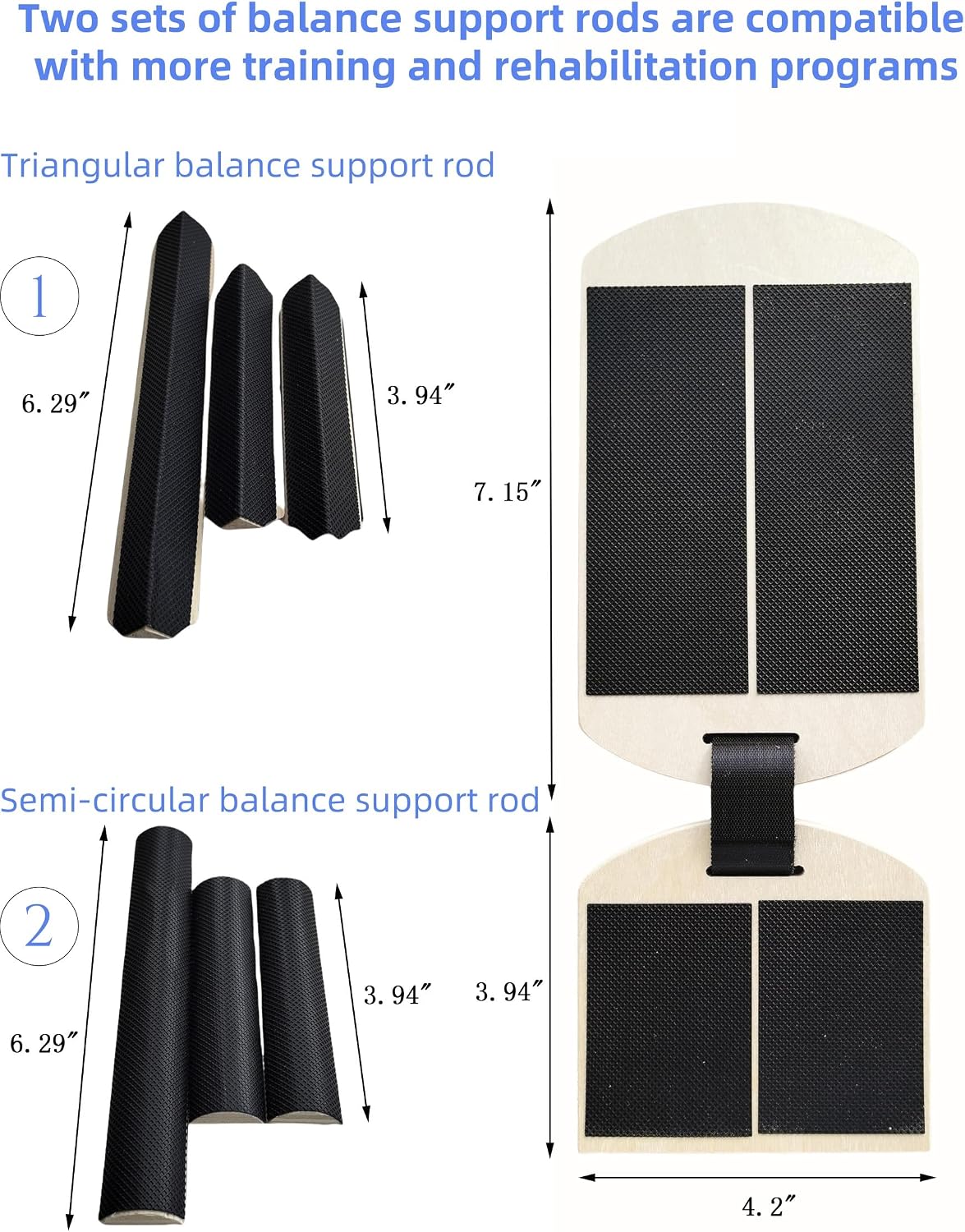 Portable Wooden Slant Board for Calf Stretching Squats Calf Stretcher Pilates Physical Therapy Equipment Adjustable Incline Board for Knees Ankle Heel Feet Leg - Image 4