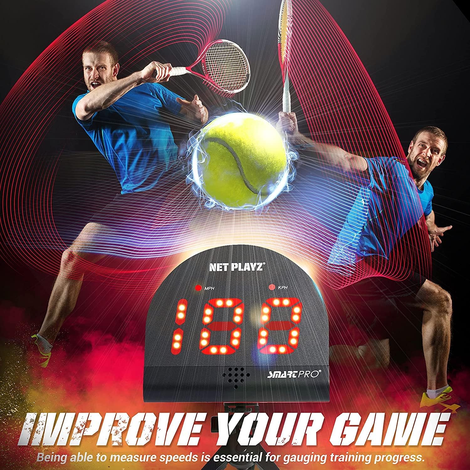 Tennis Radar Guns Speed Sensors Hands-Free - Measure Serve, Racquet & Ball Speed, High Tech Gadget & Gear for Tennis Players - Image 5