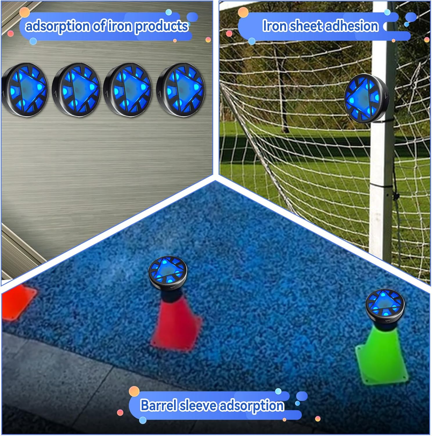 JOJOCY Reaction Training Light Magnetic, 5 Lights Color 6 Modes 30h Battery Life Improves Reaction Speed and Agility for Soccer, Basketball, Boxing, Rugby, Daily Entertainment - Image 3