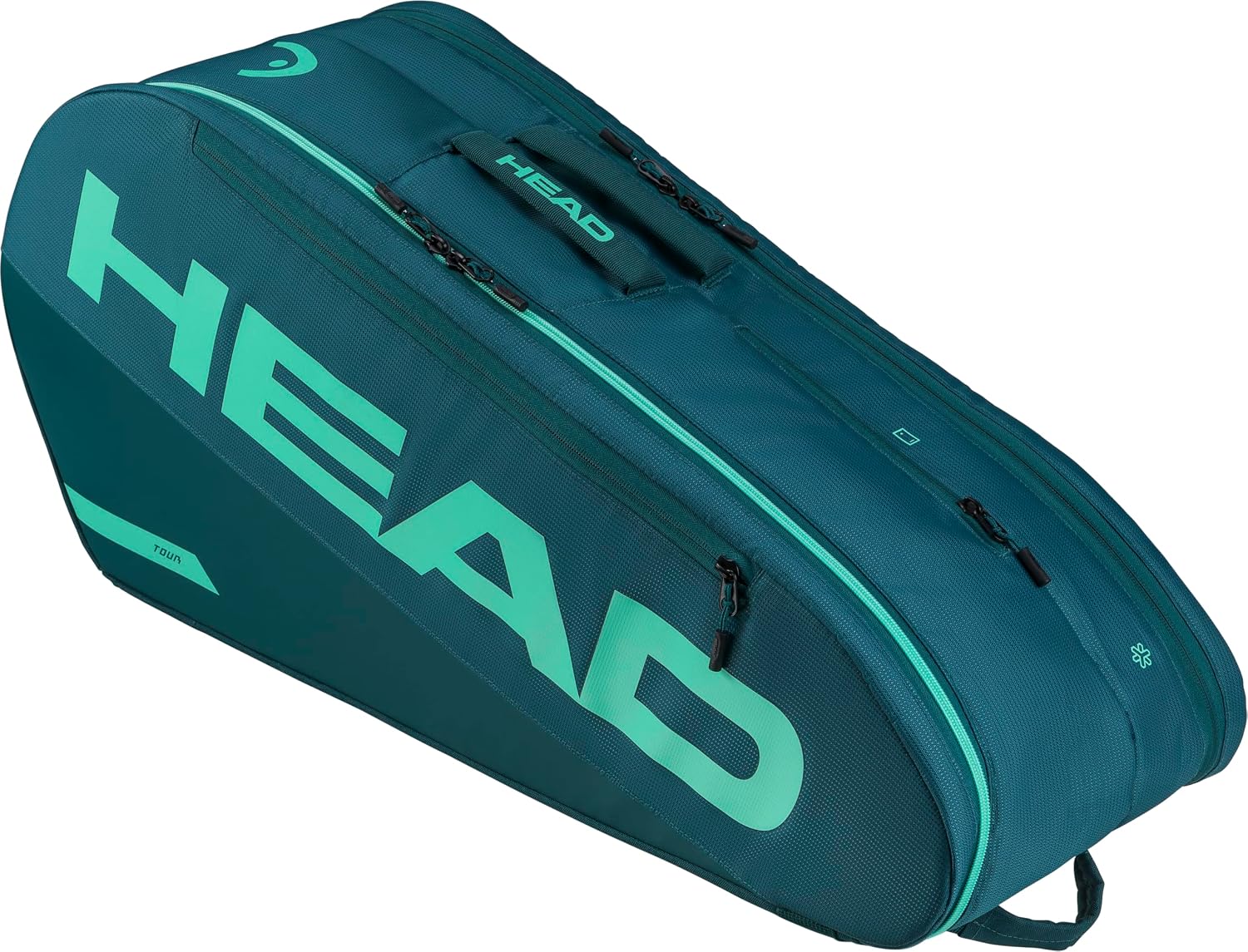 HEAD Tour Racquet Bag M (6R) Tennis Bag - Holds Up to 6 Racquets, CCT+ Climate Control Technology, 2 Main Compartments, Shoe Pocket & Backpack Carry System | 6 Racquet Capacity