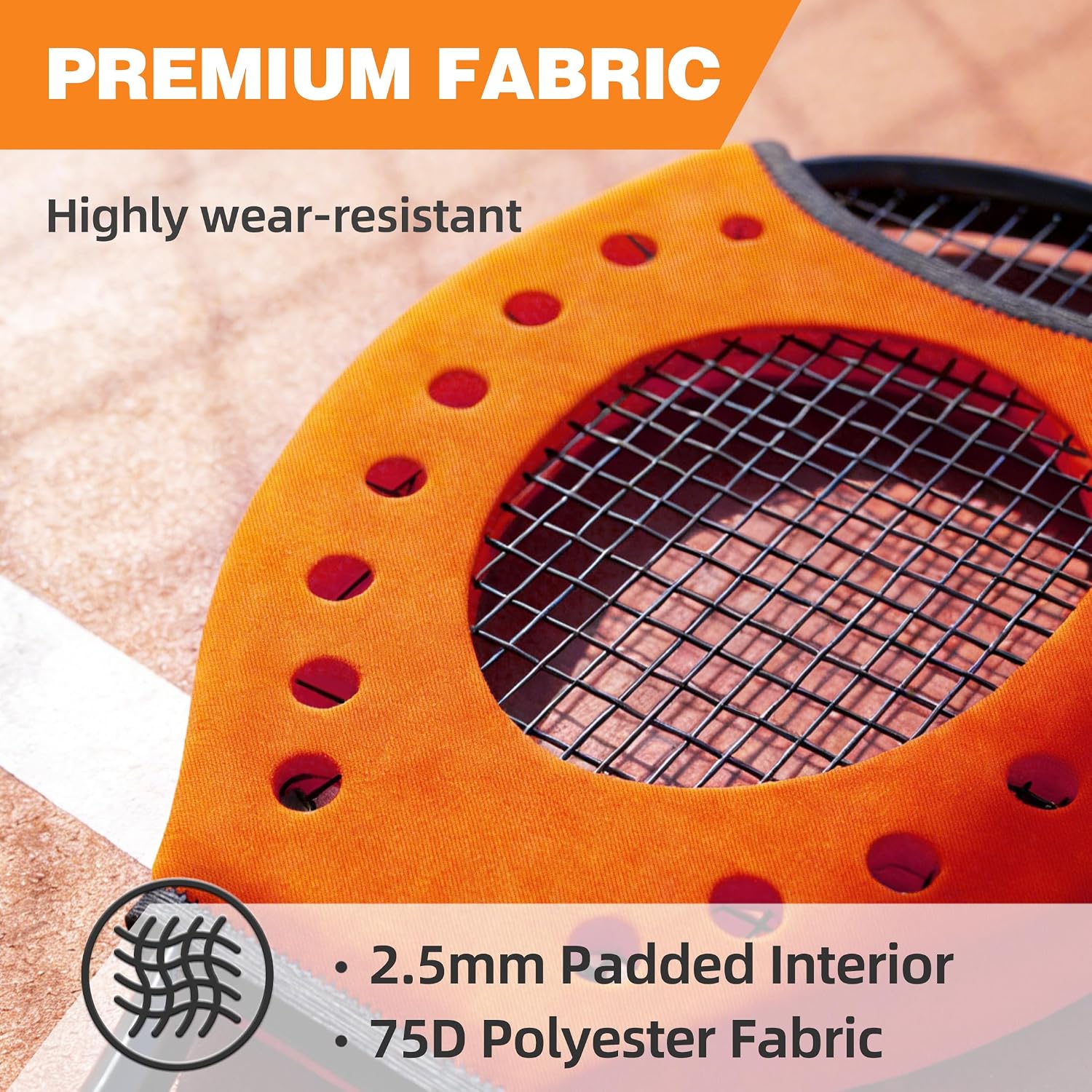 MR Sweet Spot Trainer, Tennis Racket Sweet Spot Trainer Protection Cover, Tennis Pointer Swing Training Aid Protection Cover Swing Training Aid for Starter, Set of 2 - Image 2