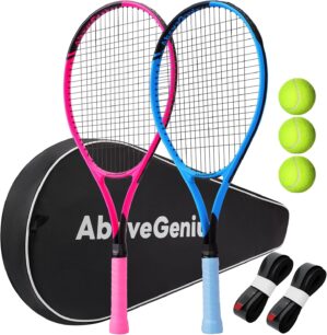 AboveGenius Neon Tennis Rackets 2 P...
