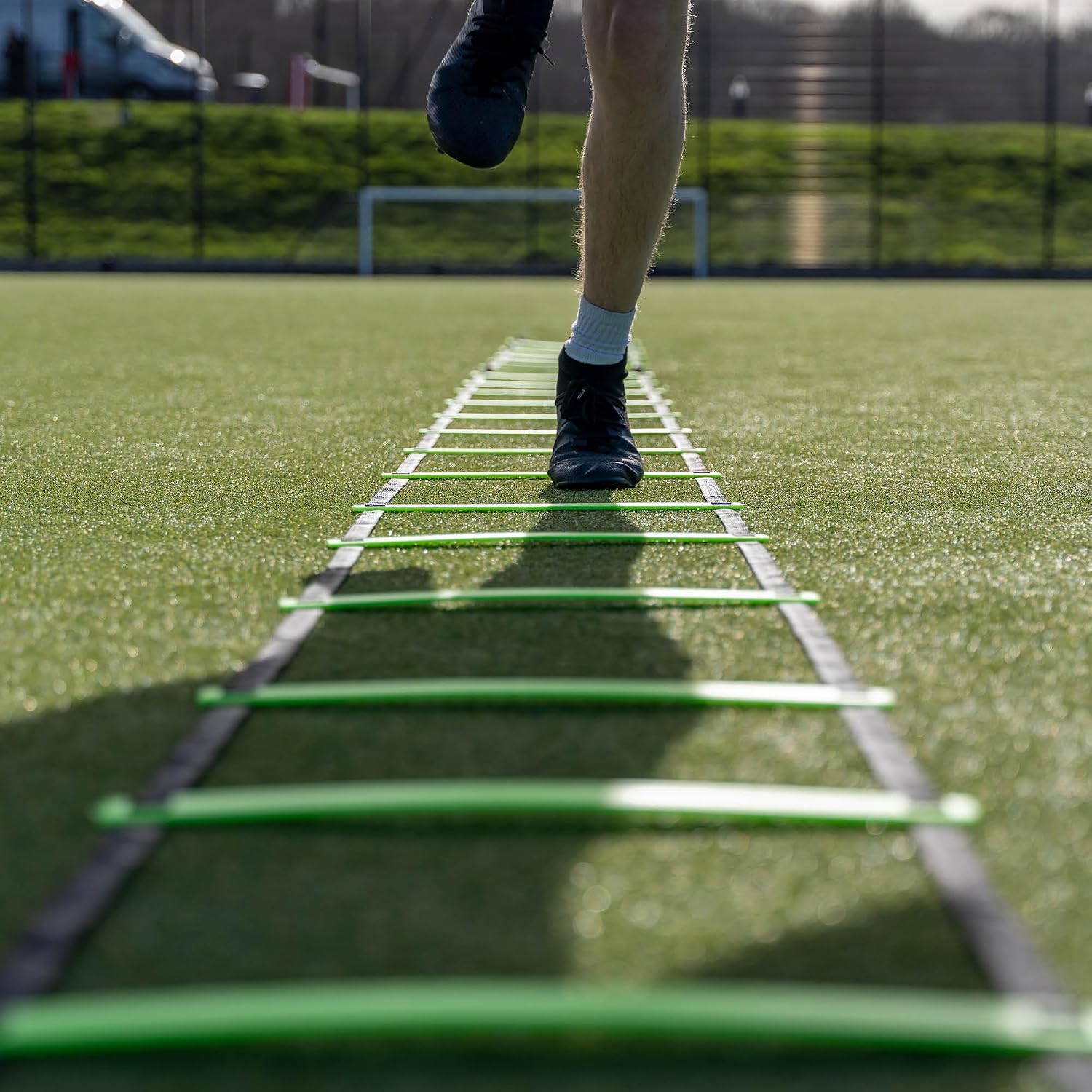 QUICKPLAY Adjustable Agility Ladder 29.5ft - Soccer Training Ladder 20 Rungs Speed Ladder with Adjustable Spacing for Agility Drills and Footwork, Portable Soccer Training Equipment - Image 2