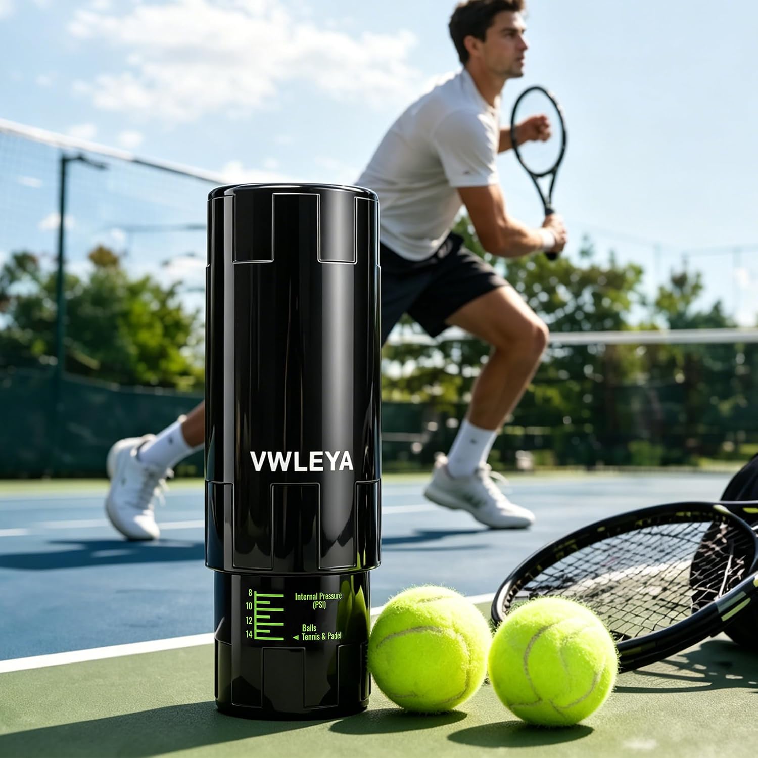 Tennis Ball Pressurizer, Holds 3 Balls Under 14 PSI | Reusable Tennis Ball Saver, Pressurized Storage Canister, Keeps Bounce Like New, Extends Ball Life, Portable and Durable - Image 6