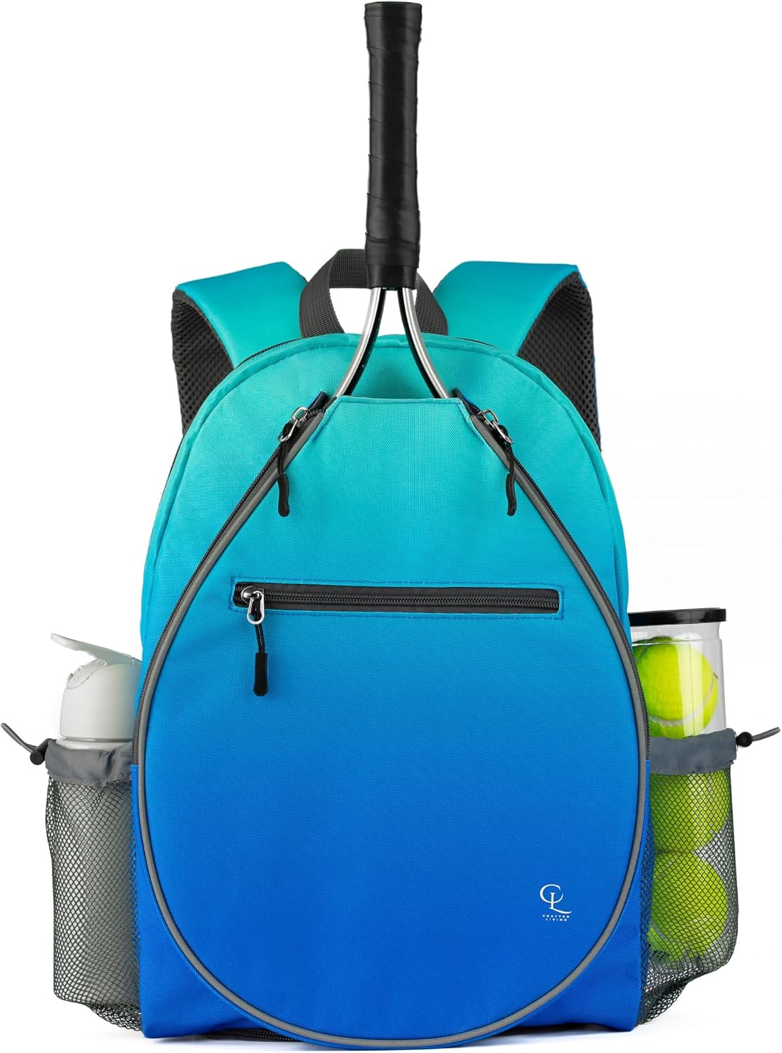 Kids Tennis Backpack, Boys and Girls Junior Bag, For Junior Tennis Rackets, Multiple Pockets with Shoe Compartment, Mesh Padded Straps - Image 2