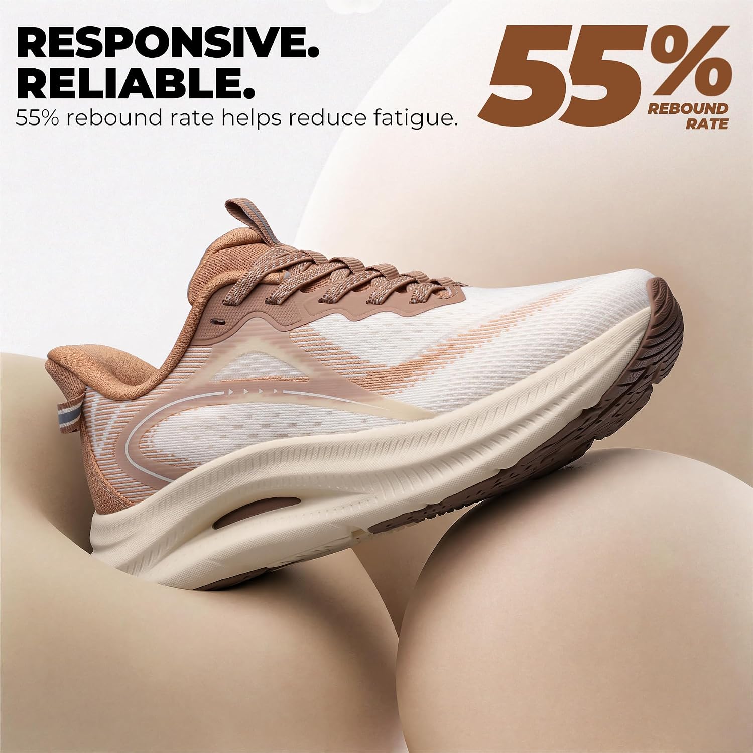 ALLSWIFIT Womens Slip On Stability Support Walking Shoes Coushioning Non Slip Breathable Comfortable Cross Trainer Workout StediCore Running Gym Fashion Sneaker - Image 5