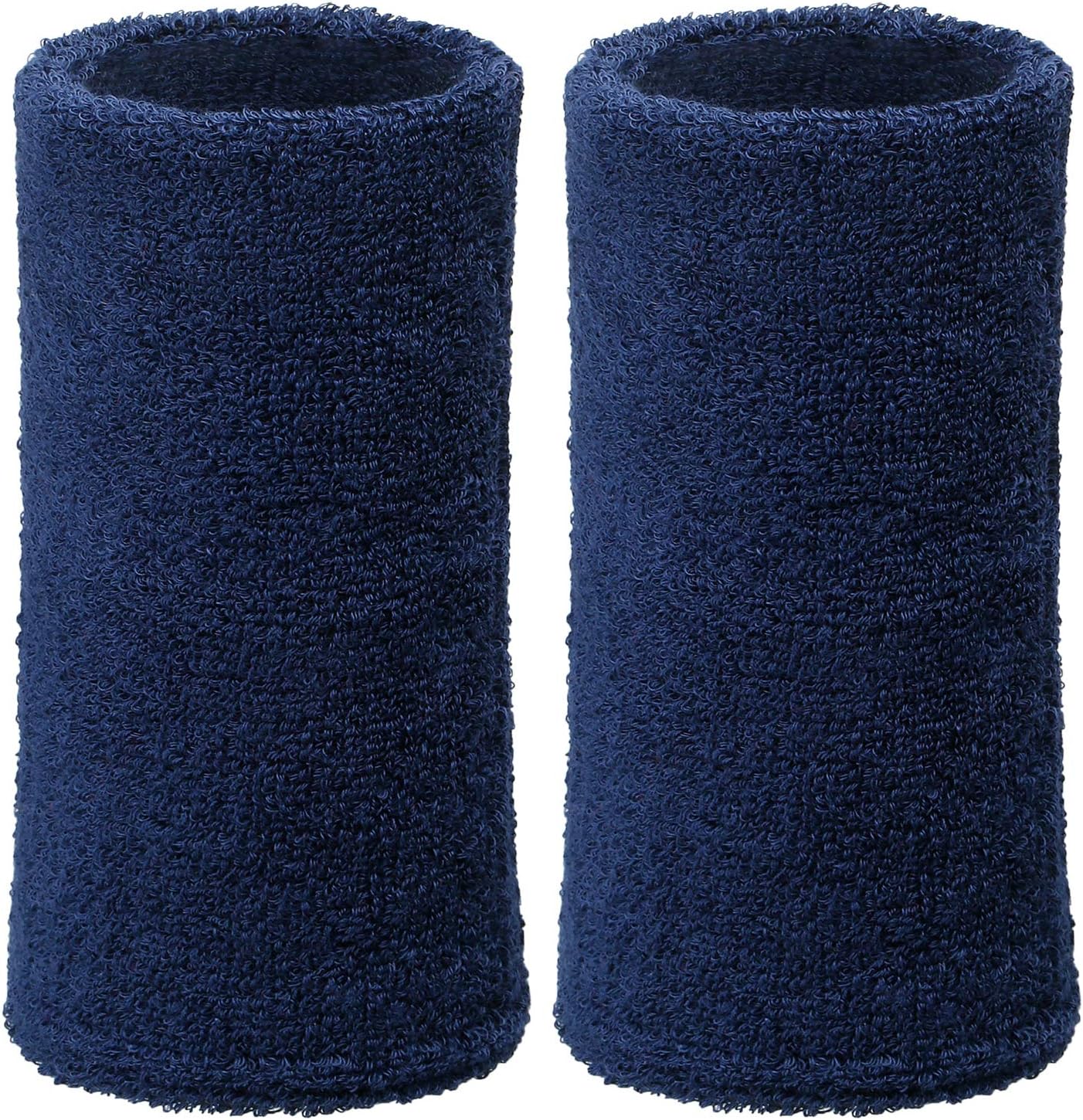 WILLBOND 6 Inch Wrist Sweat Bands for Men Women Tennis Elastic Athletic Long Sweatband Wrist Absorbent for Basketball Tennis Running Outdoor Activity - Image 3