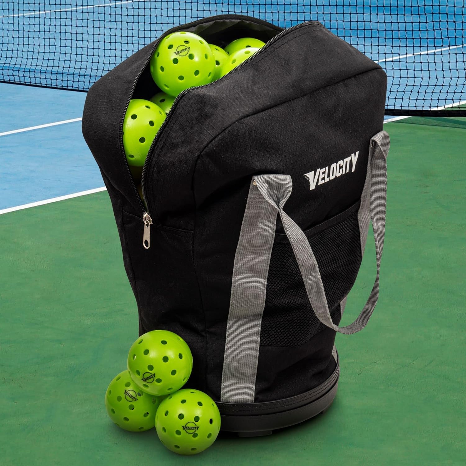 Velocity Heavy Duty Multipurpose Ball Bag with Durable Bottom - Holds up to 60-72 Balls - Ideal for Lacrosse, Baseball, Pickleball, Tennis & More - Image 9