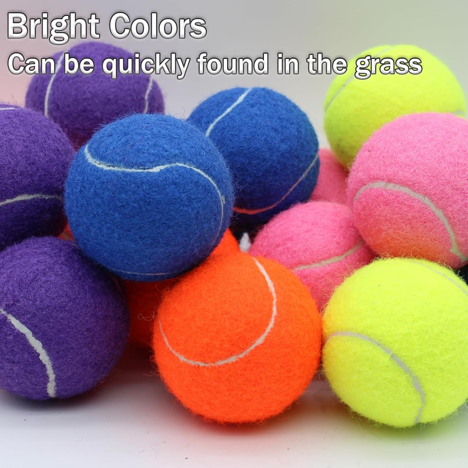 SHYUJAJIE Tennis Balls, 20 Pack Training Tennis Balls,High Elasticity Practice Tennis for Beginner, Exercise Playing Balls for Pet Dog - Image 3