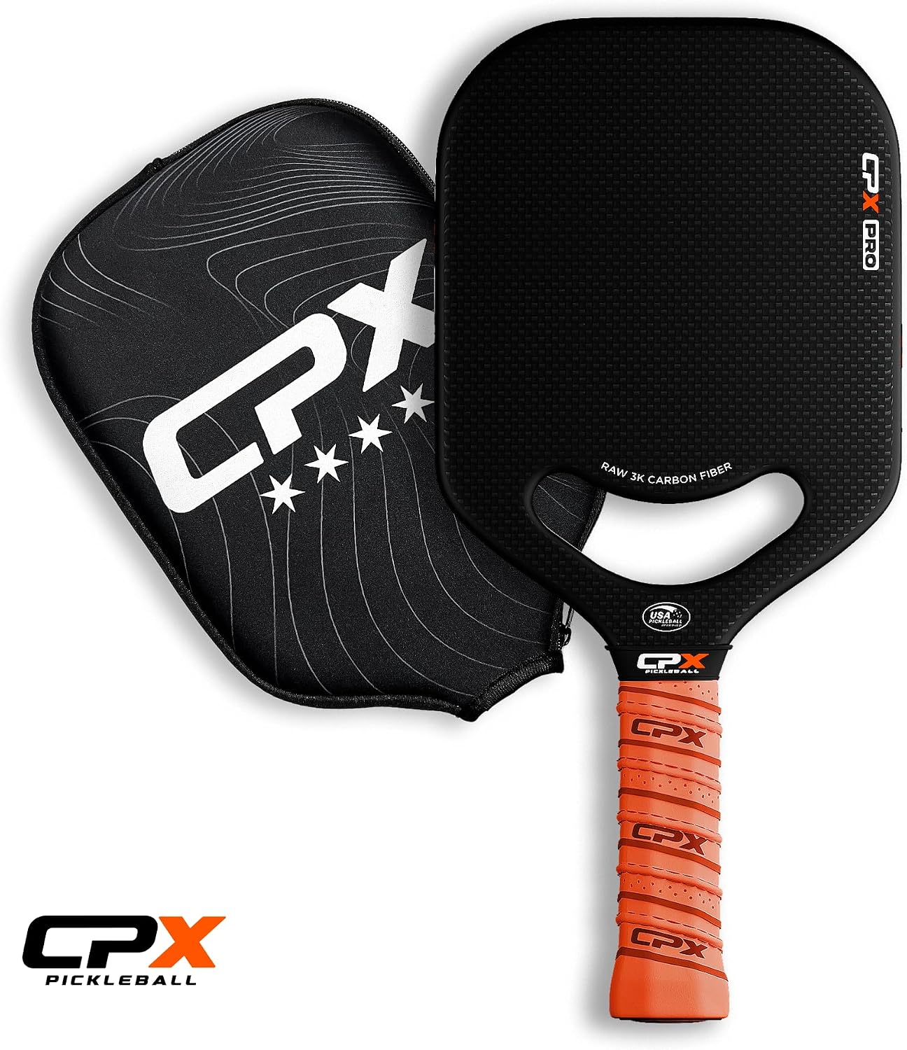 CPX Pro Carbon Fiber Pickleball Paddle - Professional Grade, Matte Finish, Honeycomb Core, Tennis Style Grip - Edgeless Paddle Designed in Chicago, USA - Image 9