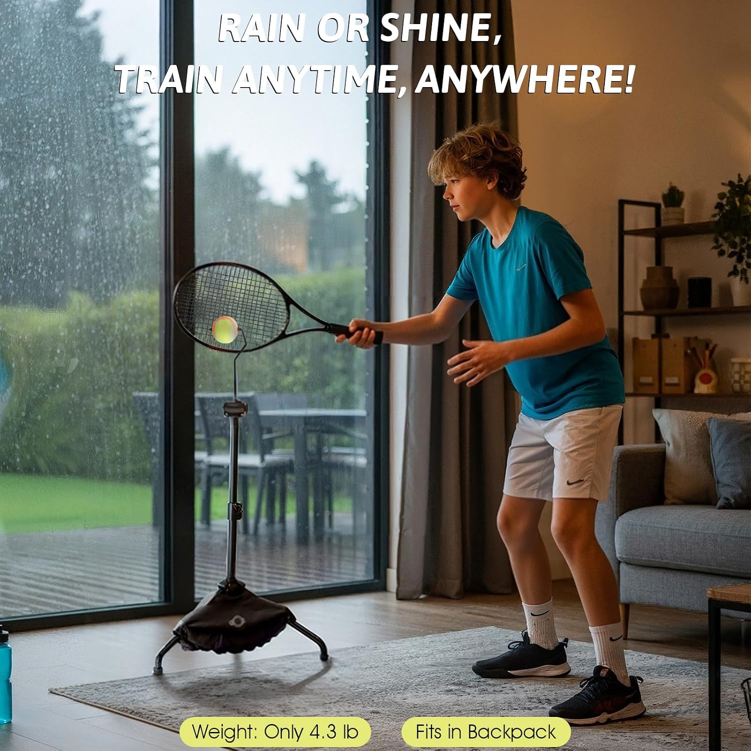 Tennis Training Aid,Tennis Practice Topspin Fast & Master Powerful Groundstrokes,Tennis Training Equipment for Beginners & Intermediate Players - Image 7