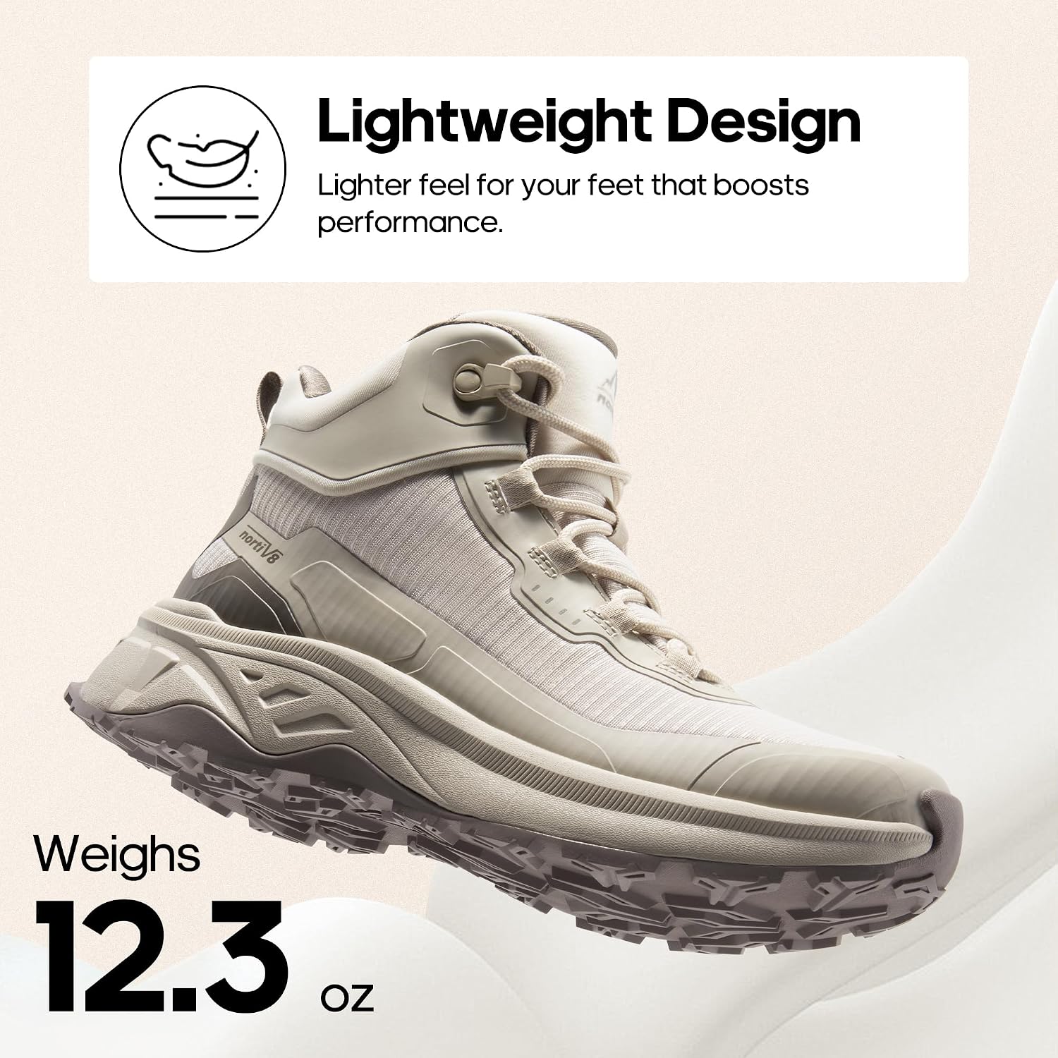 NORTIV 8 Women's Waterproof Lightweight Hiking Boots Ankle Trekking for Outdoor - Image 3