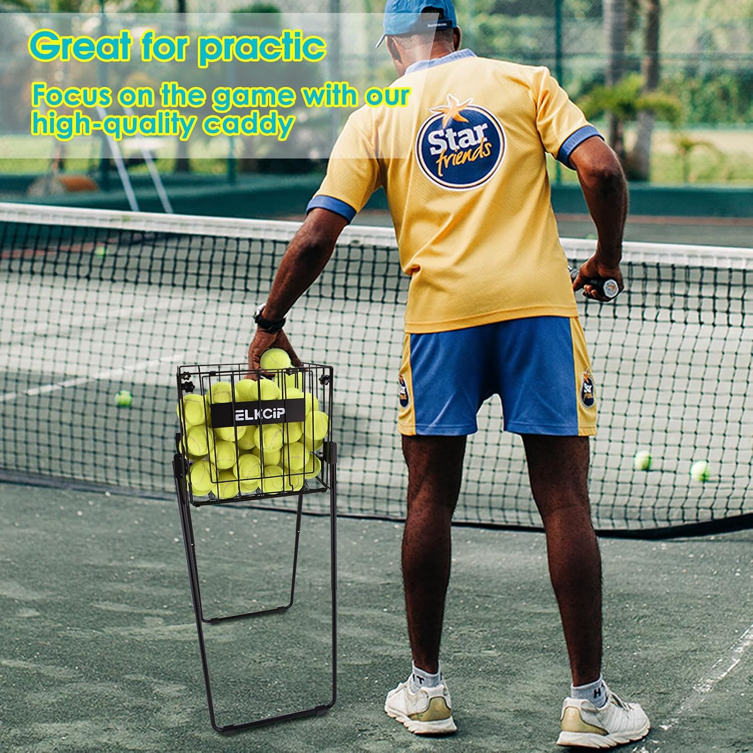 Portable Pickleball & Tennis Ball Hopper - Pickleball Collector Retriever Basket Carrier Gatherer Picker Container for Picking and Storage Training Tool for Ball - Image 5
