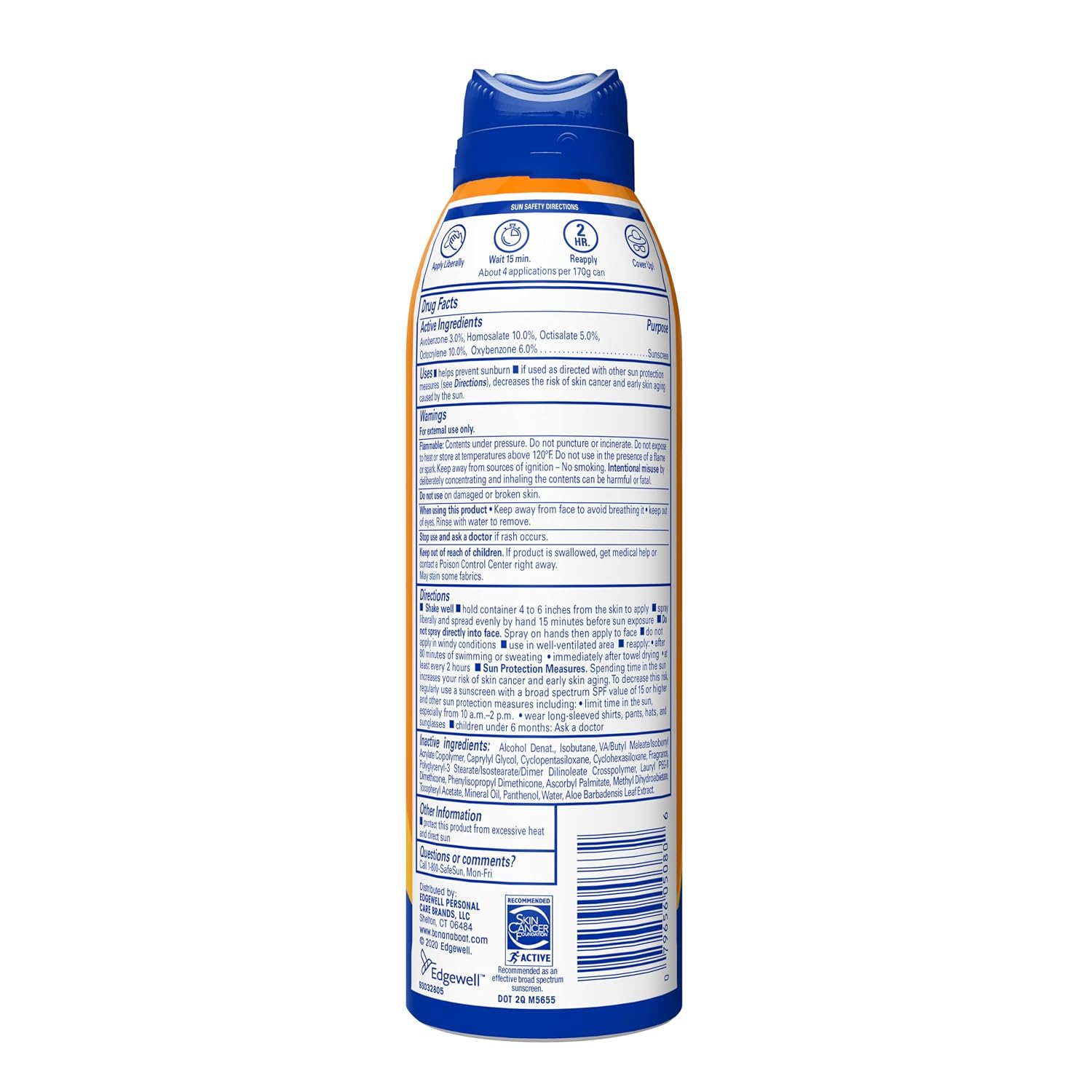 Banana Boat Sport Ultra SPF 100 Sunscreen Spray, 6oz, Sport Sunscreen Spray SPF 100, Banana Boat Sunscreen SPF 100 Spray, High SPF Sunscreen, Water Resistant Sunscreen, 6oz - Image 6