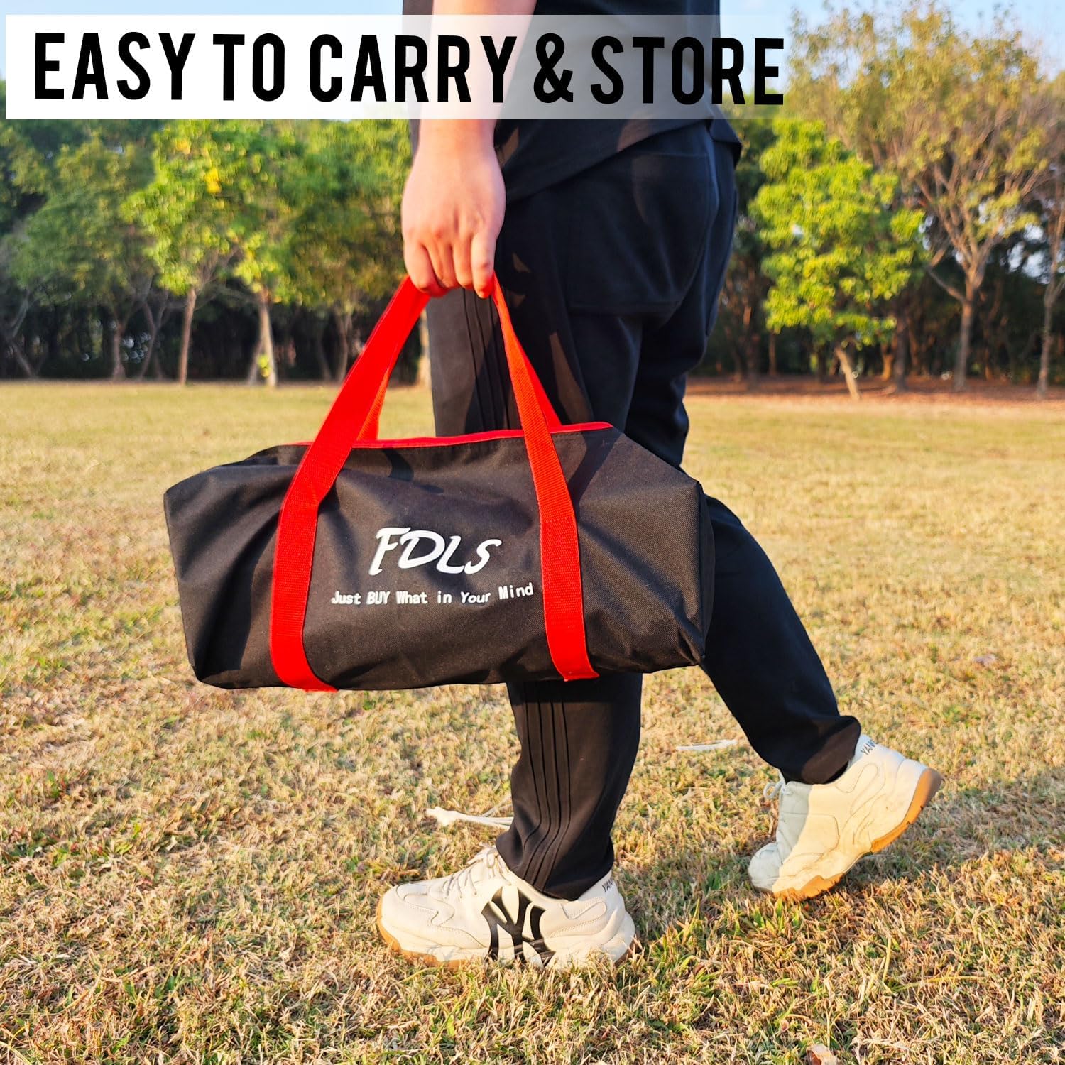 FDLS 10FT Portable Badminton Pickleball Net with Carry Bag for Indoor Outdoorl Height Adjustable| Easy Set up - Image 7