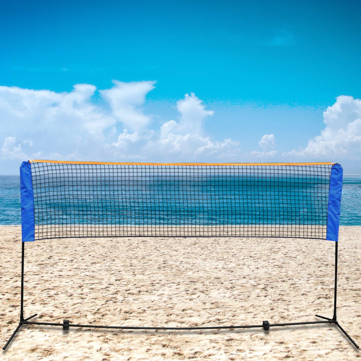 F2C Height Adjustable Portable Tennis Net, Badminton Net for Kids' Volleyball,Soccer Tennis,Pickleball, W/Steel Frame & Carrying Bag Indoor Outdoor Court Bench Backyard Driveway Gym,10FTX 5FT - Image 7