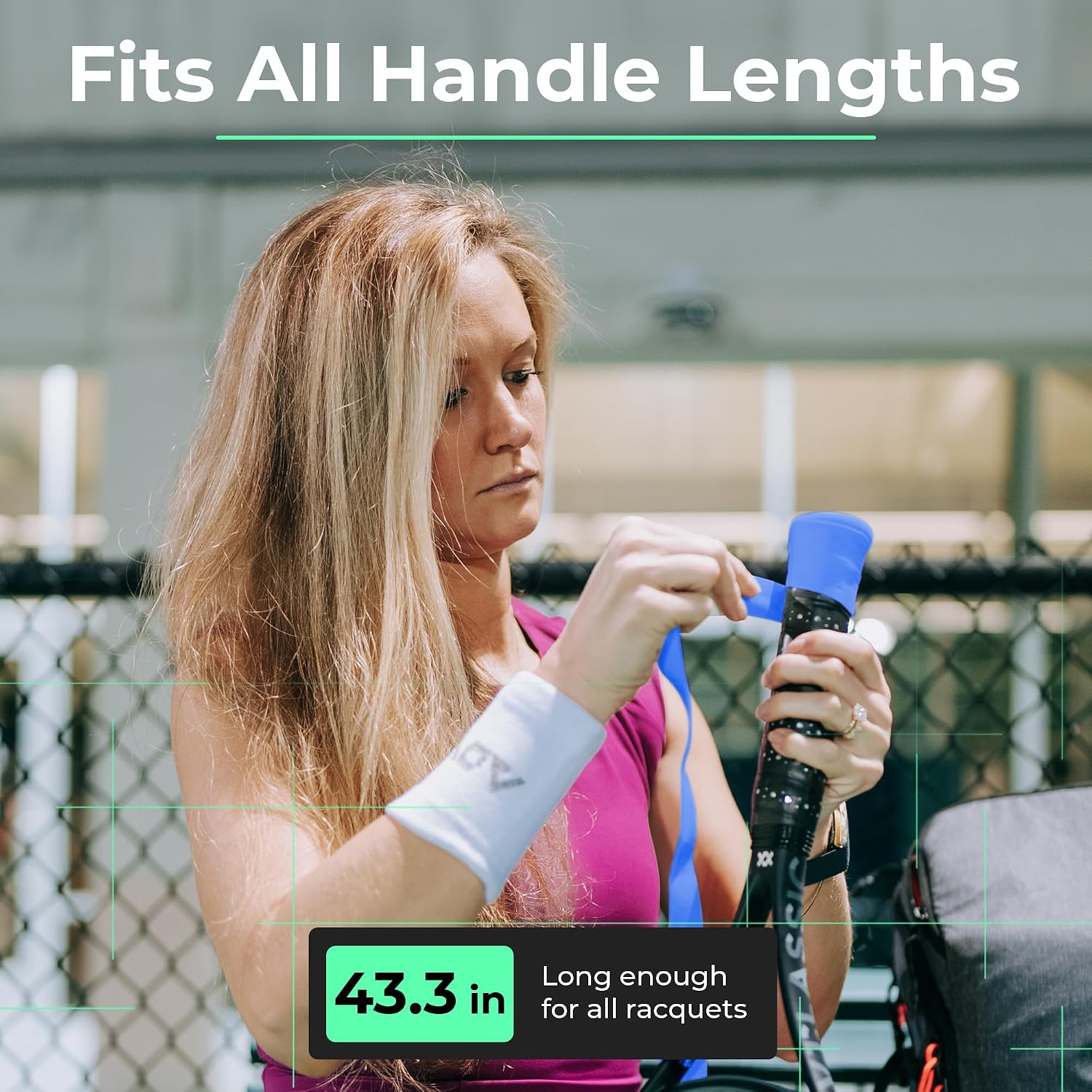 ADV Dry Tennis Overgrip Tape - 3, 6, 12, 30, 60 Pack - FeltTac Tennis Racket Grip Tape - Ultra Absorbent Tennis Grip Tape - Comfort Tennis Racket Grips - Tennis Grips Overgrip - Image 7