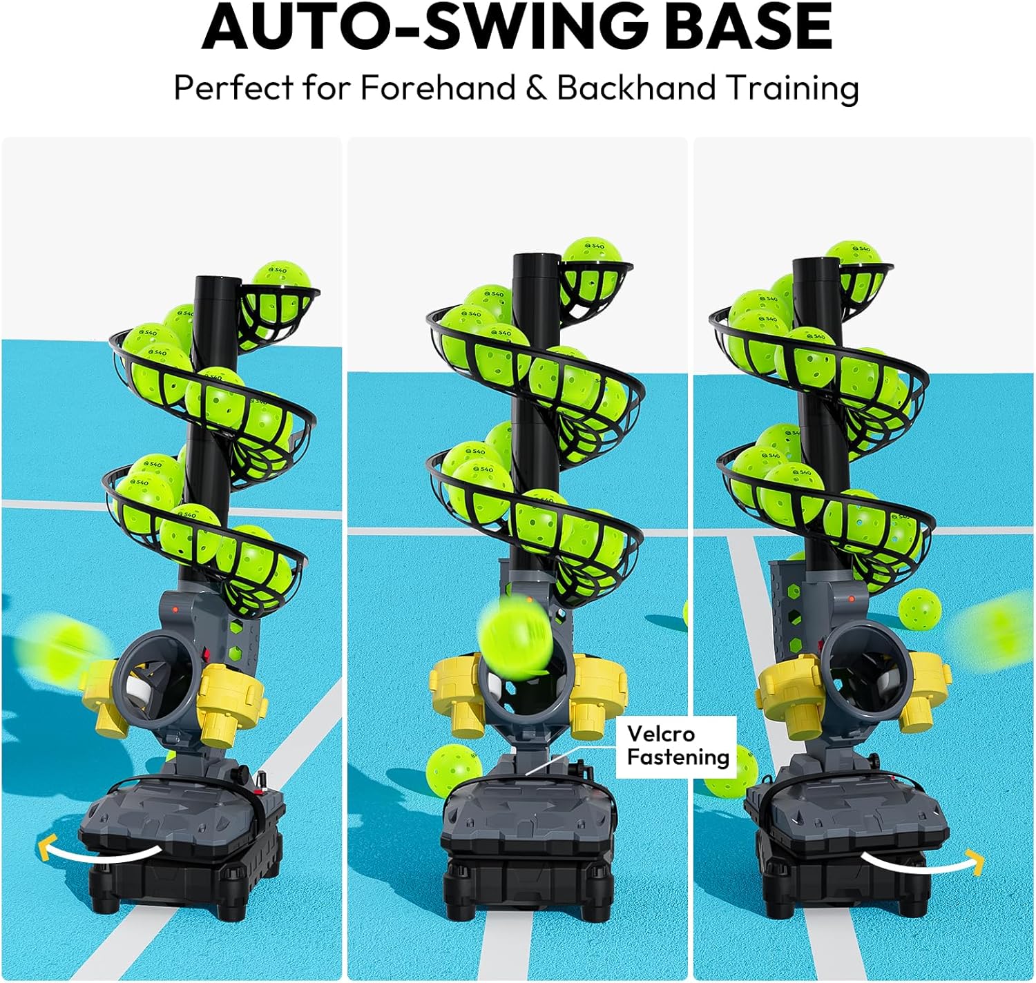 A11N SPORTS Pickleball Automatic Launcher – Adjustable Speed, Spin & Angles for Dinks, Chops, Volleys & Serves – Auto Swing for Forehand & Backhand Training – Indoor/Outdoor Use for All Skill Levels - Image 5