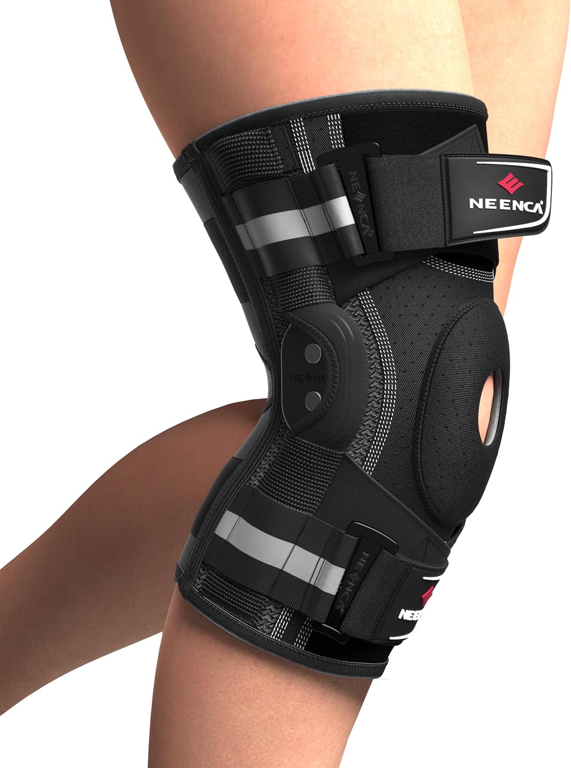 NEENCA Professional Knee Brace for Knee Pain, Hinged Knee Support with Patented X-Strap Fixing System, Medical for Pain Relief, Arthritis, Meniscus Tear, ACL, PCL, MCL, Runner, Sport - Image 8