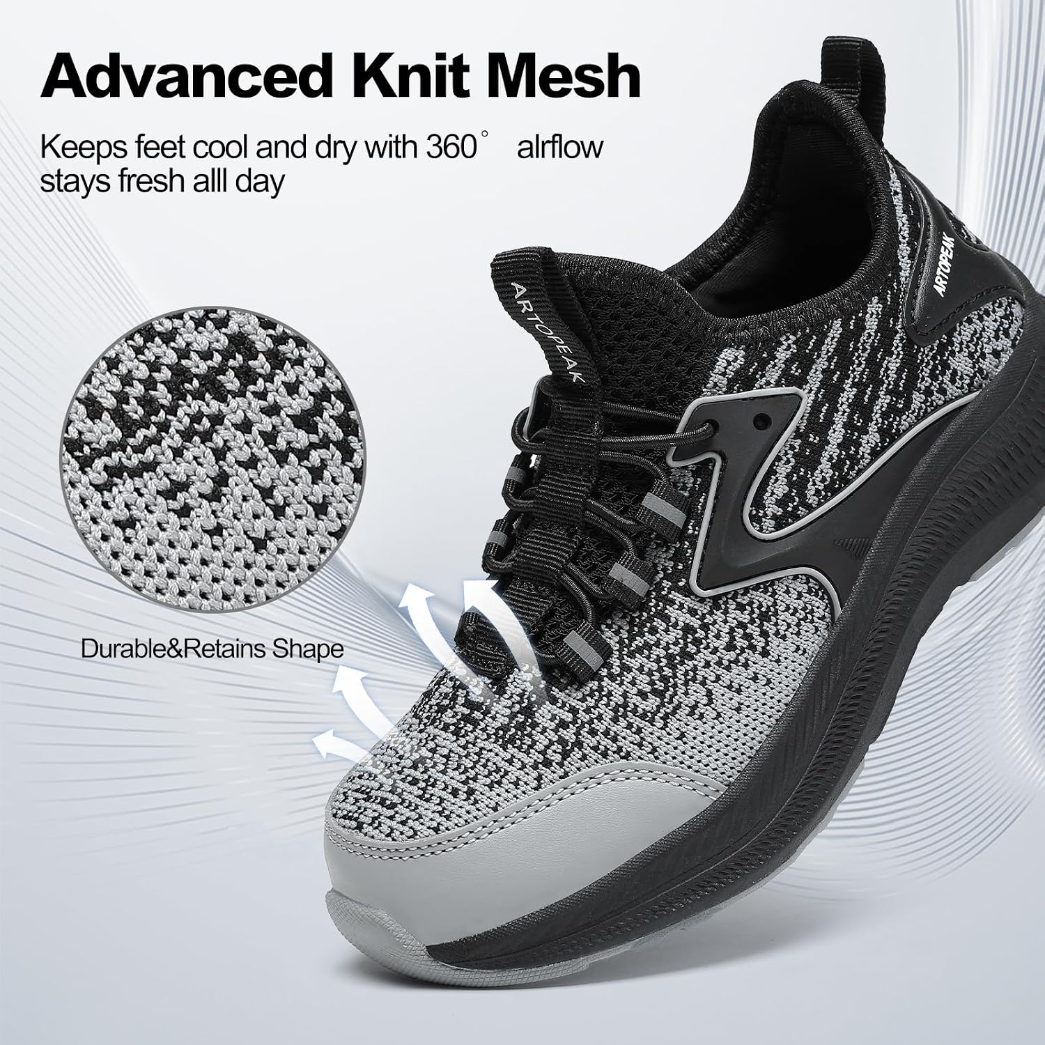 Kids Wide Toe Box Slip On Sneakers - Orthopedic Walking Running Shoes for Boys & Girls - Arch Support Lightweight Athletic Tennis Shoes for Youth - Image 3