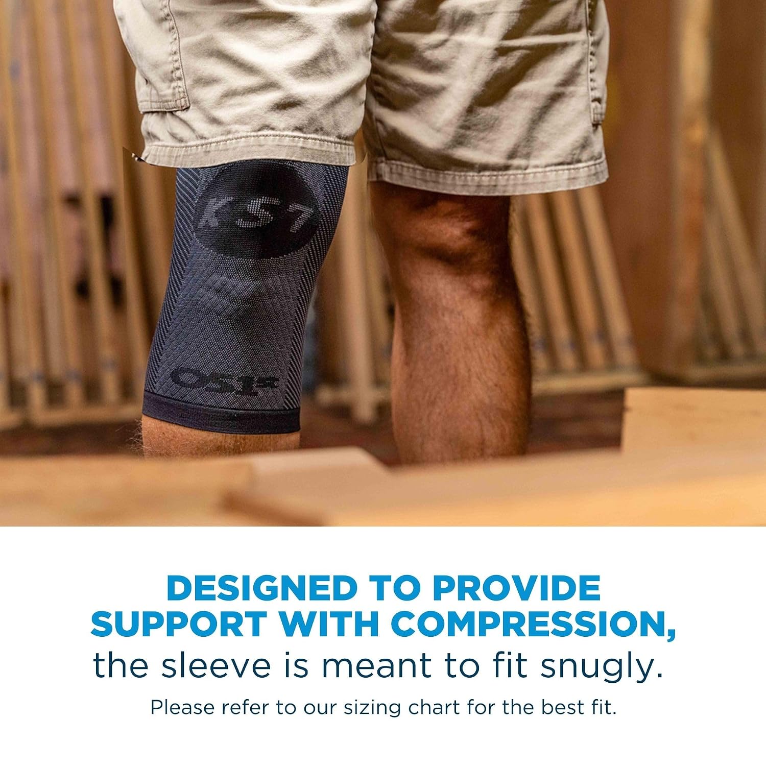 OrthoSleeve Compression Knee Brace, Knee Sleeve for ACL, MCL, Injury Recovery, Meniscus Tear, Pain, Aching Knees, Patellar Tendonitis & Arthritis Pain - Image 5