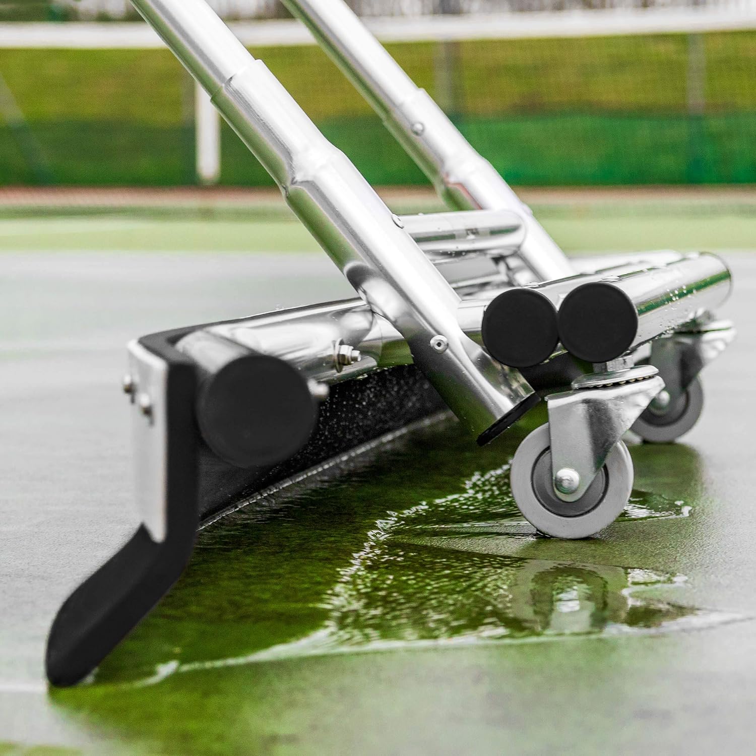 Vermont Rain Shuttle Tennis Court Squeegee | Lightweight Aluminum - 5ft EVA Foam Blade | Heavy Duty Water Remover - Image 3