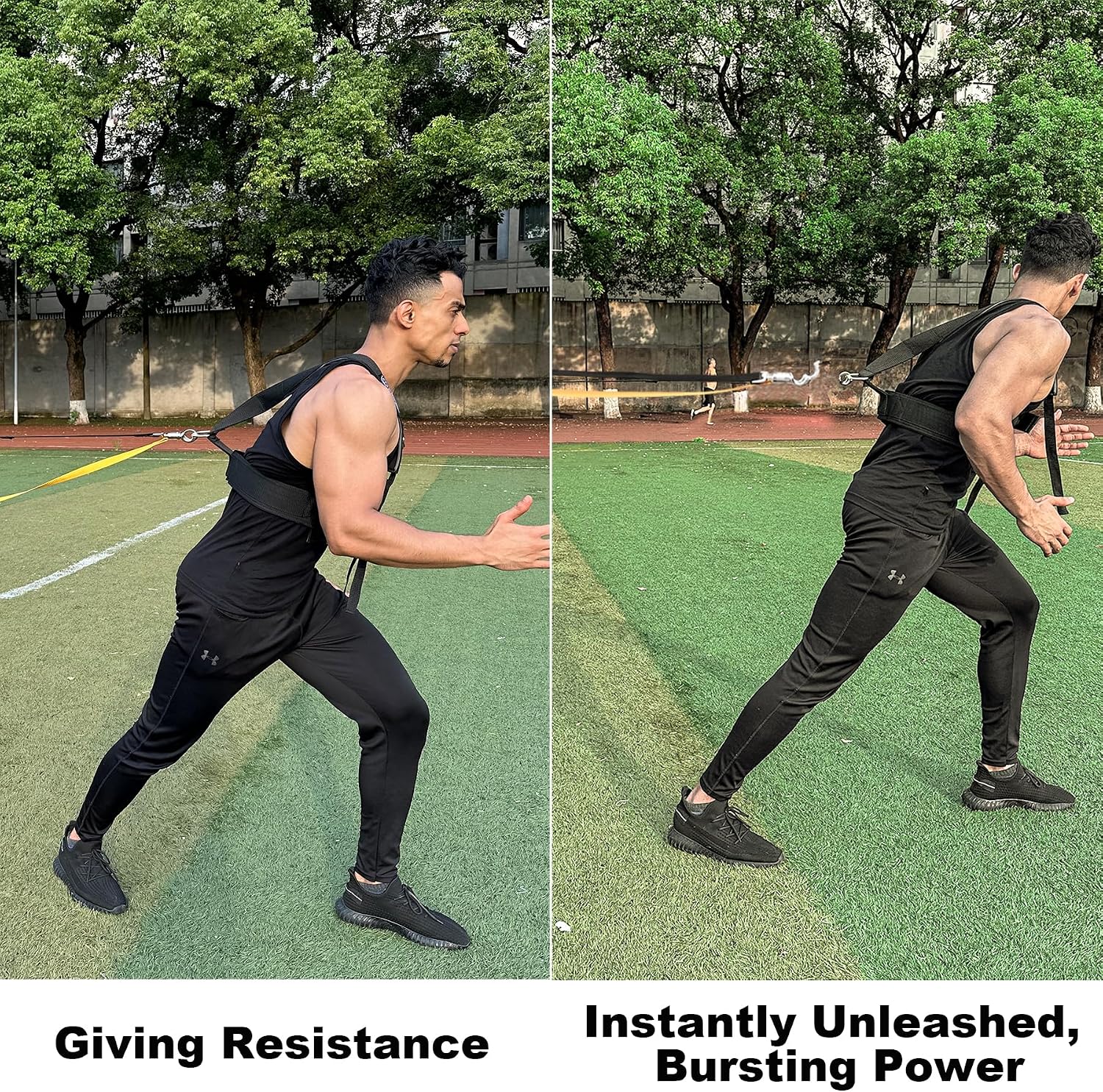 POWER GUIDANCE Speed Training Equipment/Overload Running Resistance & Release, Agility and Speed Equipment for Sprint Running and Football, Basketball, Soccer,Softball - Image 2