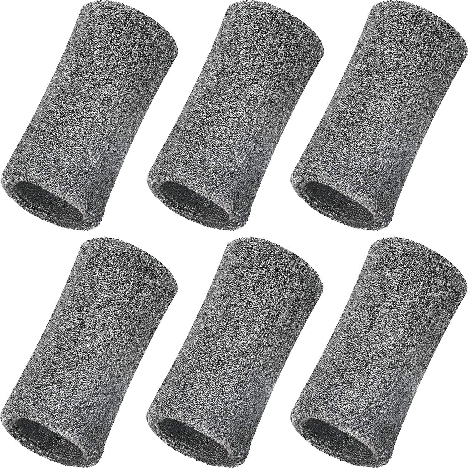 WILLBOND 6 Inch Wrist Sweat Bands for Men Women Tennis Elastic Athletic Long Sweatband Wrist Absorbent for Basketball Tennis Running Outdoor Activity