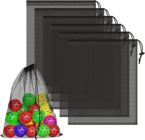 6 Pcs Mesh Bags Drawstring, 14×...