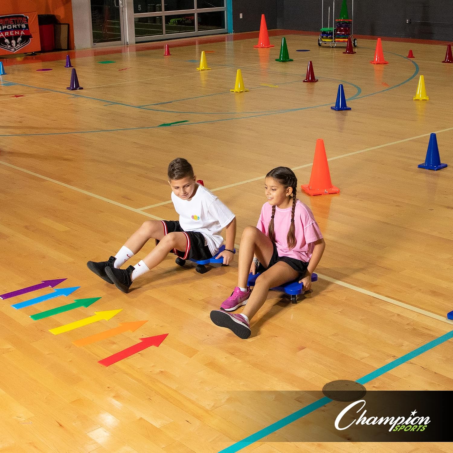 Champion Sports MSPSET Poly Spot Markers for Sports, Activities, and Social Distancing - 10-inch, Set of 6 - Multicolor - Image 7