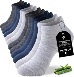 Niorasen Ankle Socks for Men, 6 Pai...
