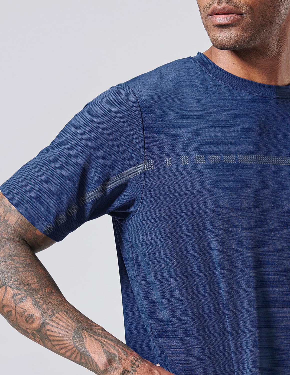 5 Pack Men’s Active Quick Dry Crew Neck T Shirts | Athletic Running Gym Workout Short Sleeve Tee Tops Bulk - Image 4