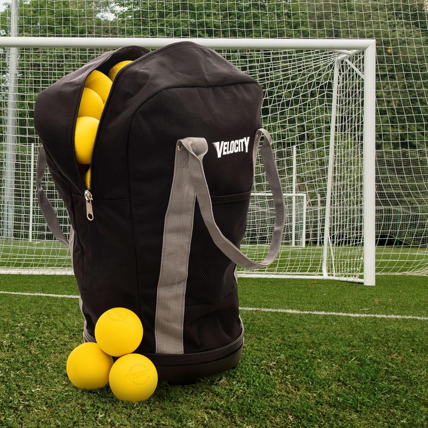 Velocity Heavy Duty Multipurpose Ball Bag with Durable Bottom - Holds up to 60-72 Balls - Ideal for Lacrosse, Baseball, Pickleball, Tennis & More - Image 3