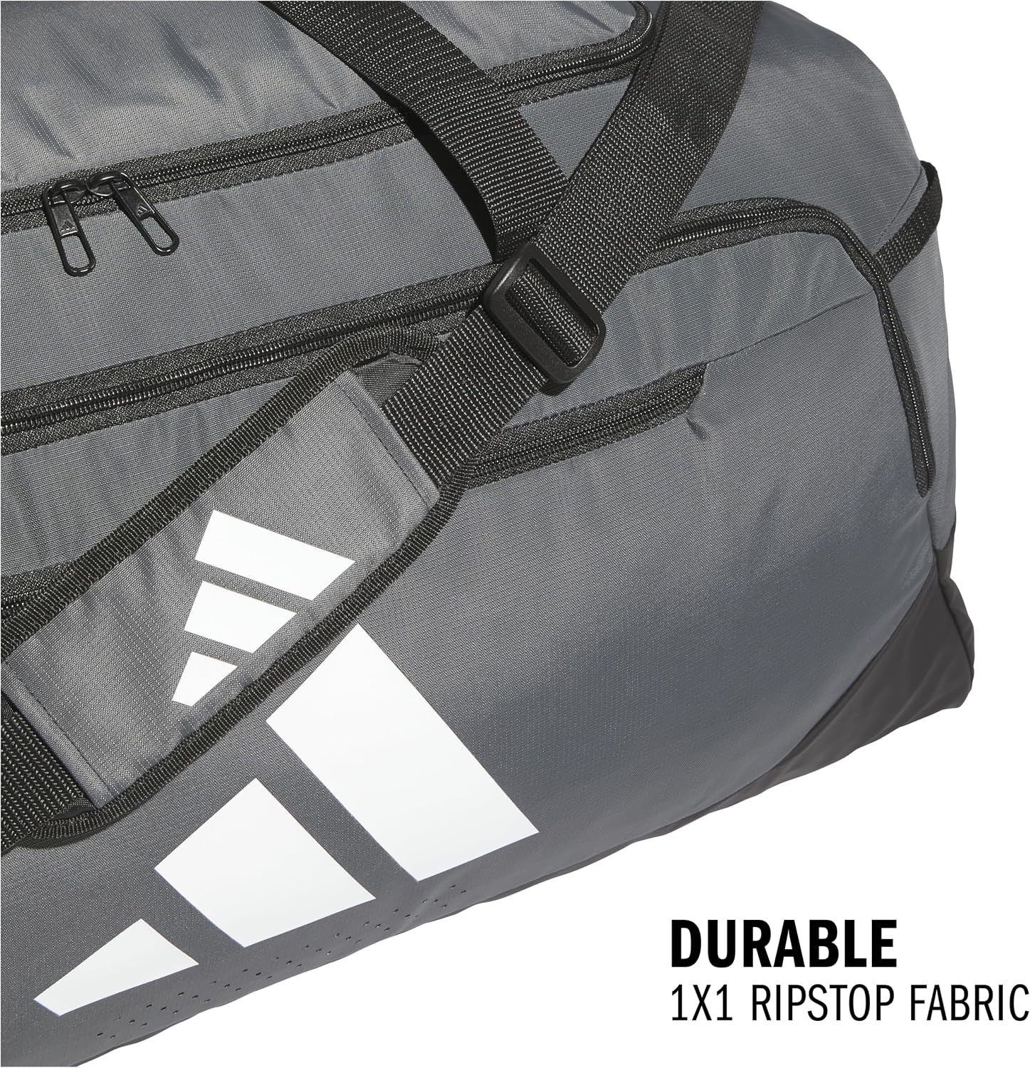 adidas Defender 5 Duffel Bag for Sports, Gym and Travel, Team Dark Grey, OSFA - Image 3
