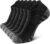Airacker Athletic Running Ankle Cotton Socks, Low Cut Cushioned functional Anti-Blister Tab Sports Socks for Men Women 6pairs