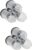 Toddmomy 6 Pcs Tennis Cylinder Clear Container Black Tennis Balls Container with Lid Tennis Saver Organizer for Garage Tennis Ball Storage Can Pvc Transparent Plastic Tennis Holder Portable