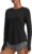 PINSPARK Soft Workout Tops for Women UPF 50+ Sun Protection Shirts with Thumb Holes Quick Dry Running Hiking Rash Shirt
