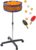 Japard Ping Pong Ball Holder Collector, Table Tennis Ball Storage Stand with Universal Wheels, 28″- 38″ Height Adjustable, Holds 250 Balls, Tennis Balls