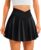 DLOODA Womens Tennis Skirt with Pockets Shorts Crossover High Waisted Athletic Skorts Skirts for Golf Running Workout