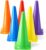 Seenelling 6 Pcs PE Cones Flexible Vinyl Poly 6-Colored PE Class Equipment for Sports Training