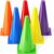 Seenelling 6 Pcs PE Cones Flexible Vinyl Poly 6-Colored PE Class Equipment for Sports Training