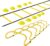 TNZMART Agility Ladder and Disc Cones Training Set Adjustable Rungs Training Ladder with 10 Plastic Sport Cones for Training