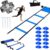 20ft Sports Agility Ladder, Agility Training Equipment for Football, Exercise, Tennis, Legs Workout with Speed Parachute, Cones and Carry Bag