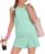 Girls 2 Piece Outfits Teen Athletic Summer Matching Set Tennis Skirt Sets Girls Kids Tank Top and Skort Set 5-14Y