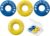 Tire-Shaped Tennis Dampener for Racket Strings with Storage Box | Silicone dampeners help reduce string vibration and improve racket feel during practice, matches and training