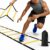 SOFTSOUL Tangle Free Agility Ladder, 12 Fixed Rungs, Heavy Duty Speed & Footwork Training Ladder for Football Soccer Basketball Drills, Portable Exercise Ladder for Kids, Youth & Adults