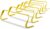 SKLZ 6X Ultra Durable Agility Hurdles – for Athletes of All Skill Levels,6pk of 6-in Tall Hurdles,Bright Yellow Color,Made of Durable, Composite Materials,Easy to Set up & Transport,Comes w/Carry Bag