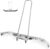 Tennis Court Squeegee, Concrete Floor Squeegee, Heavy Duty & Large Tennis Court Squeegee, Suitable for Garages and Floors, Steel + 2 EVN Blades Removable Assembly, Silver, Stainless Steel, Wide Blade