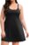 COOTRY Womens Plus Size Tennis Dress Built in Bra & Shorts Adjustable Straps Athletic Golf Workout Exercise Dress with Pocket