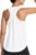 baleaf Women’s Athletic Tank Tops Workout Sleeveless Running Racerback Shirts Quick Dry Breathable Yoga Tennis Gym